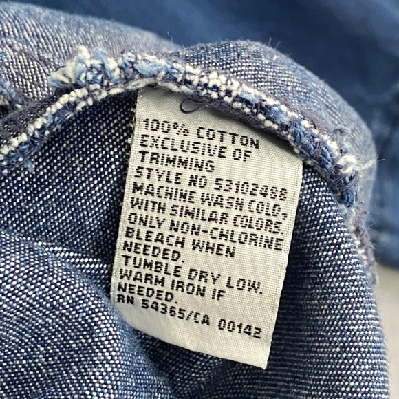 Alia Jean Jacket Womens 2X Blue Cotton Embroidered Flowers Pockets Metal Buttons - Picture 8 of 10